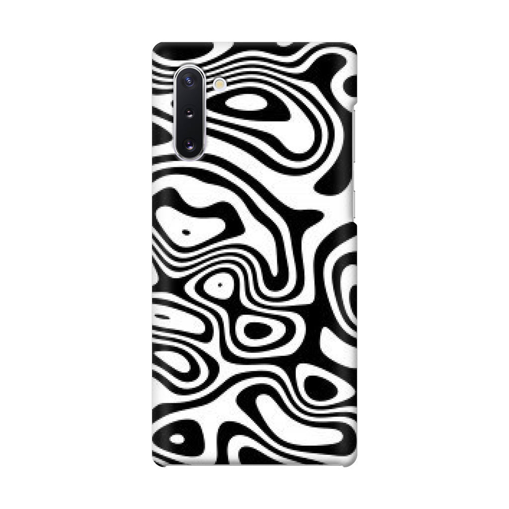 Abstract Black and White Background Galaxy Note 10 Case