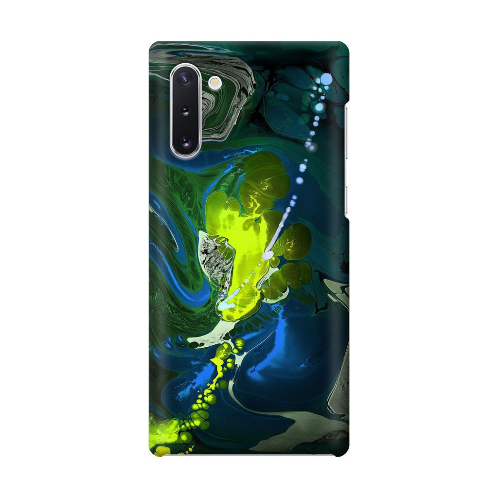 Abstract Green Blue Art Galaxy Note 10 Case