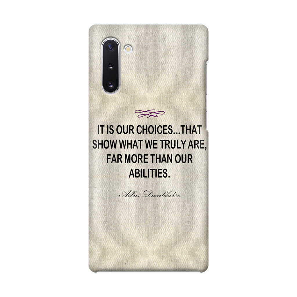 Albus Dumbledore Quote Galaxy Note 10 Case
