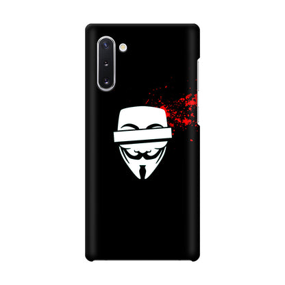 Anonymous Blood Splashes Galaxy Note 10 Case