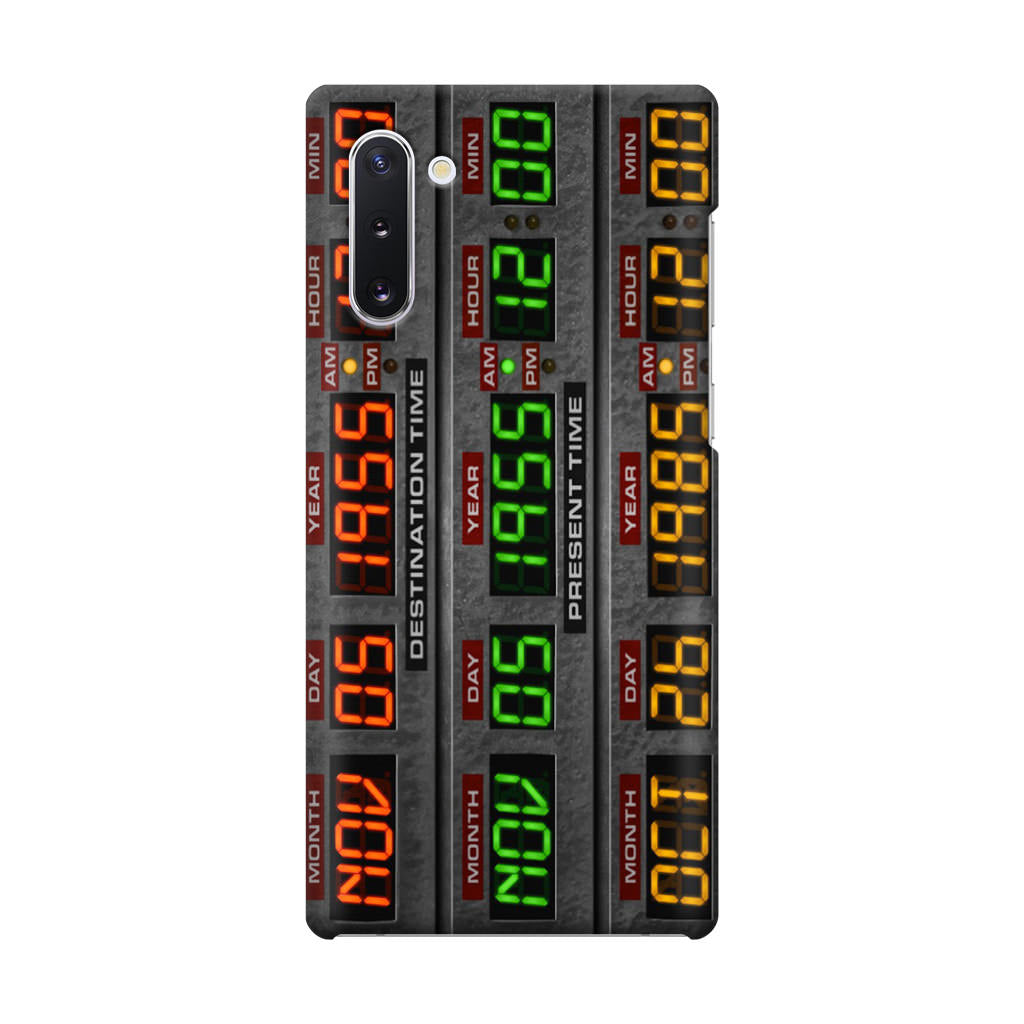 Back To The Future Time Circuits Galaxy Note 10 Case