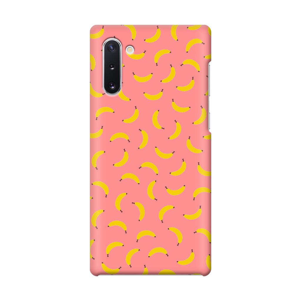 Bananas Fruit Pattern Pink Galaxy Note 10 Case