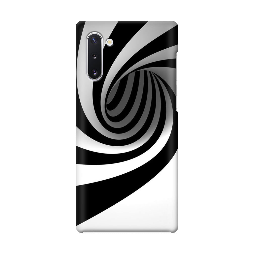 Black and White Twist Galaxy Note 10 Case