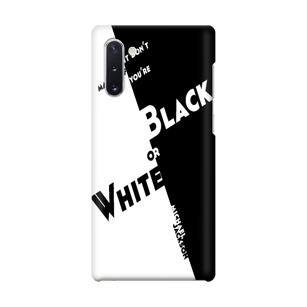 Black Or White Michael Jackson Galaxy Note 10 Case