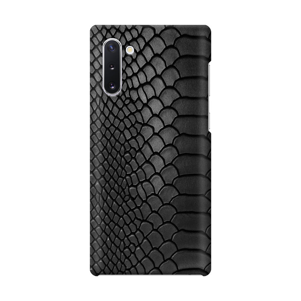 Black Snake Skin Texture Galaxy Note 10 Case