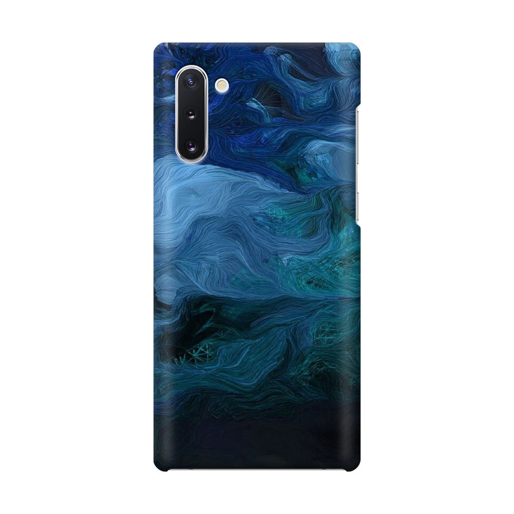 Blue Abstract Art Galaxy Note 10 Case