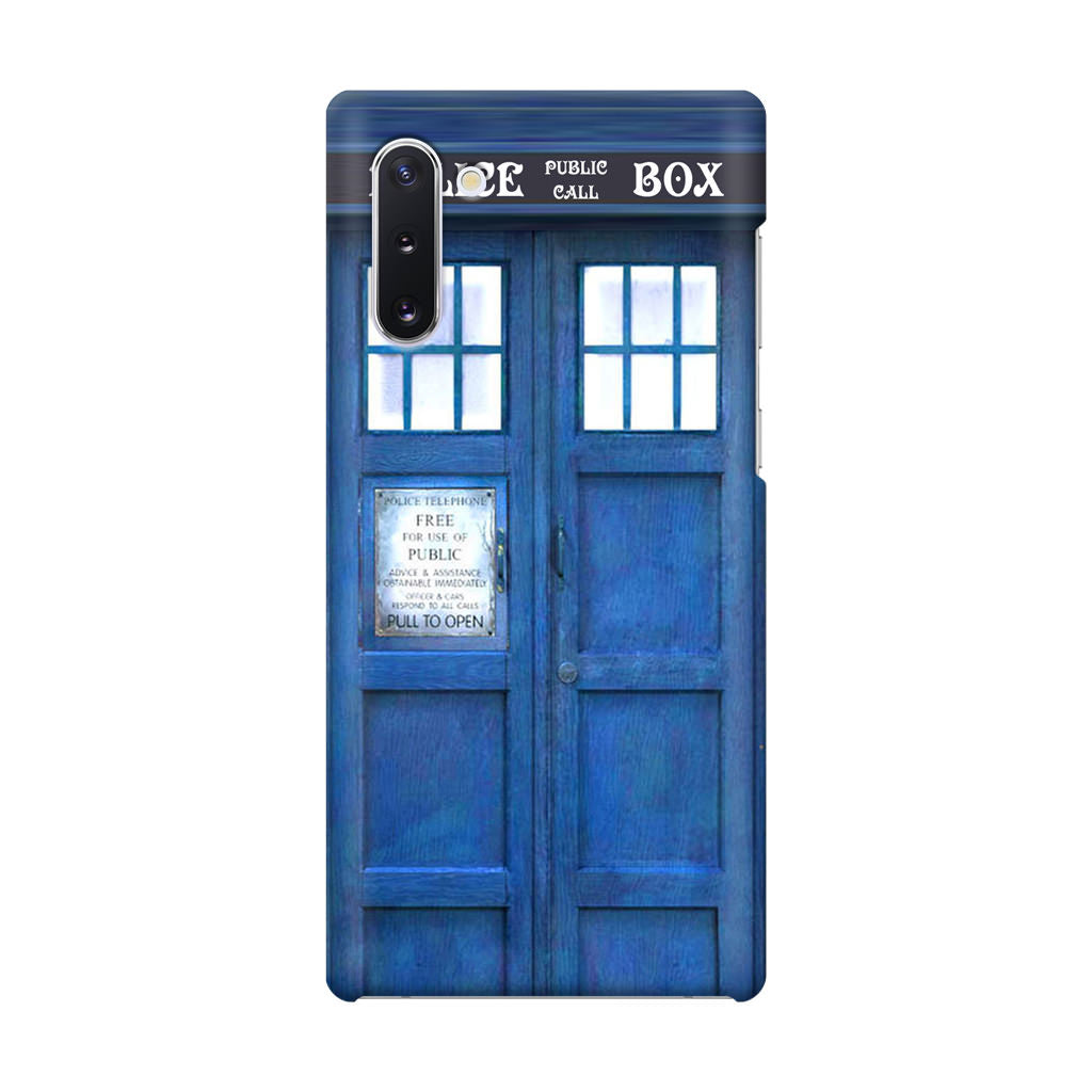 Blue Police Call Box Galaxy Note 10 Case