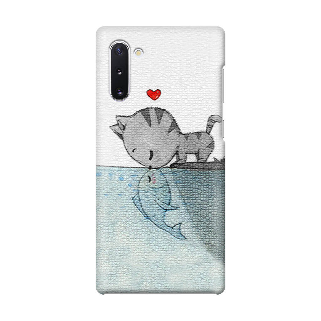 Cat Fish Kisses Galaxy Note 10 Case