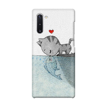 Cat Fish Kisses Galaxy Note 10 Case