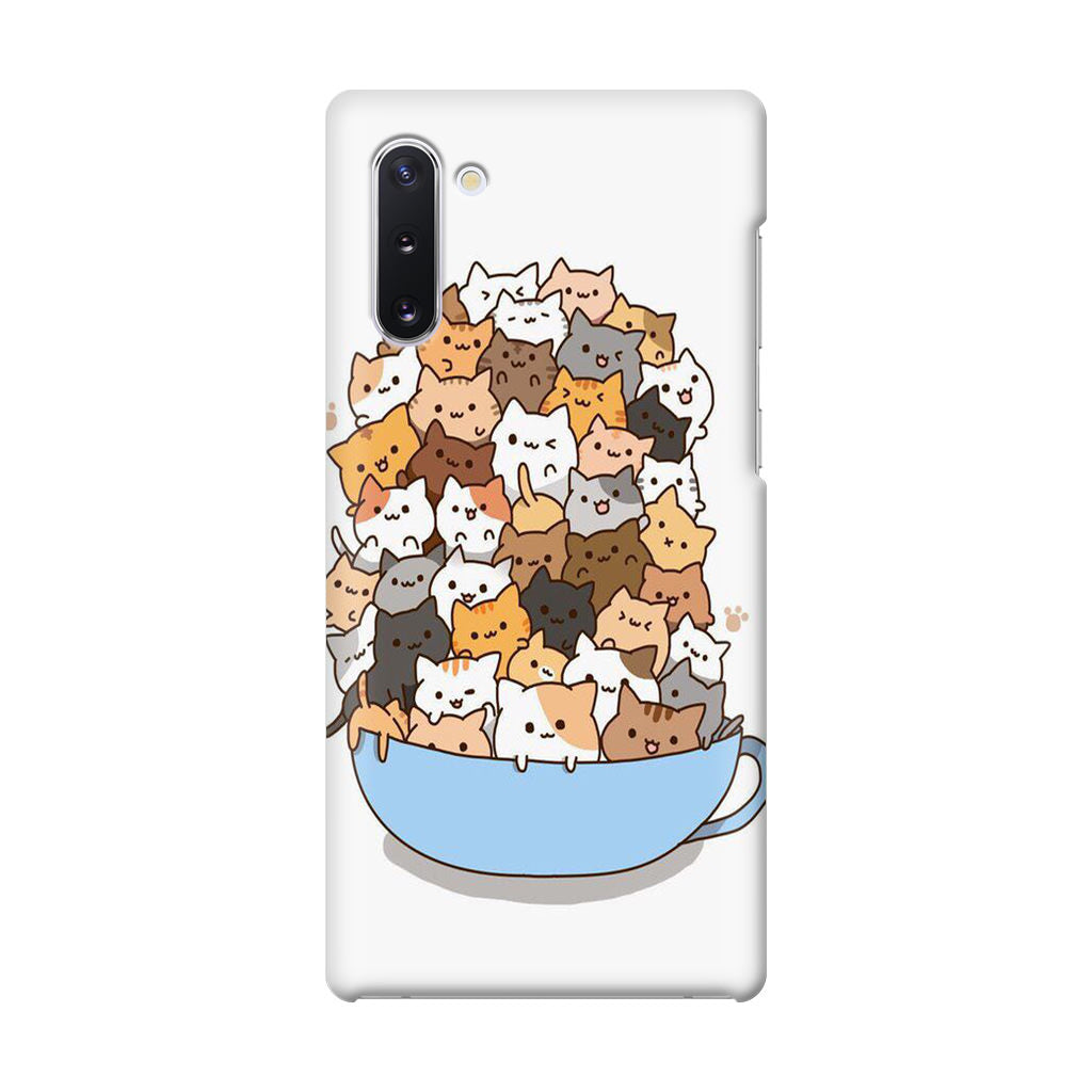 Cats on A Bowl Galaxy Note 10 Case