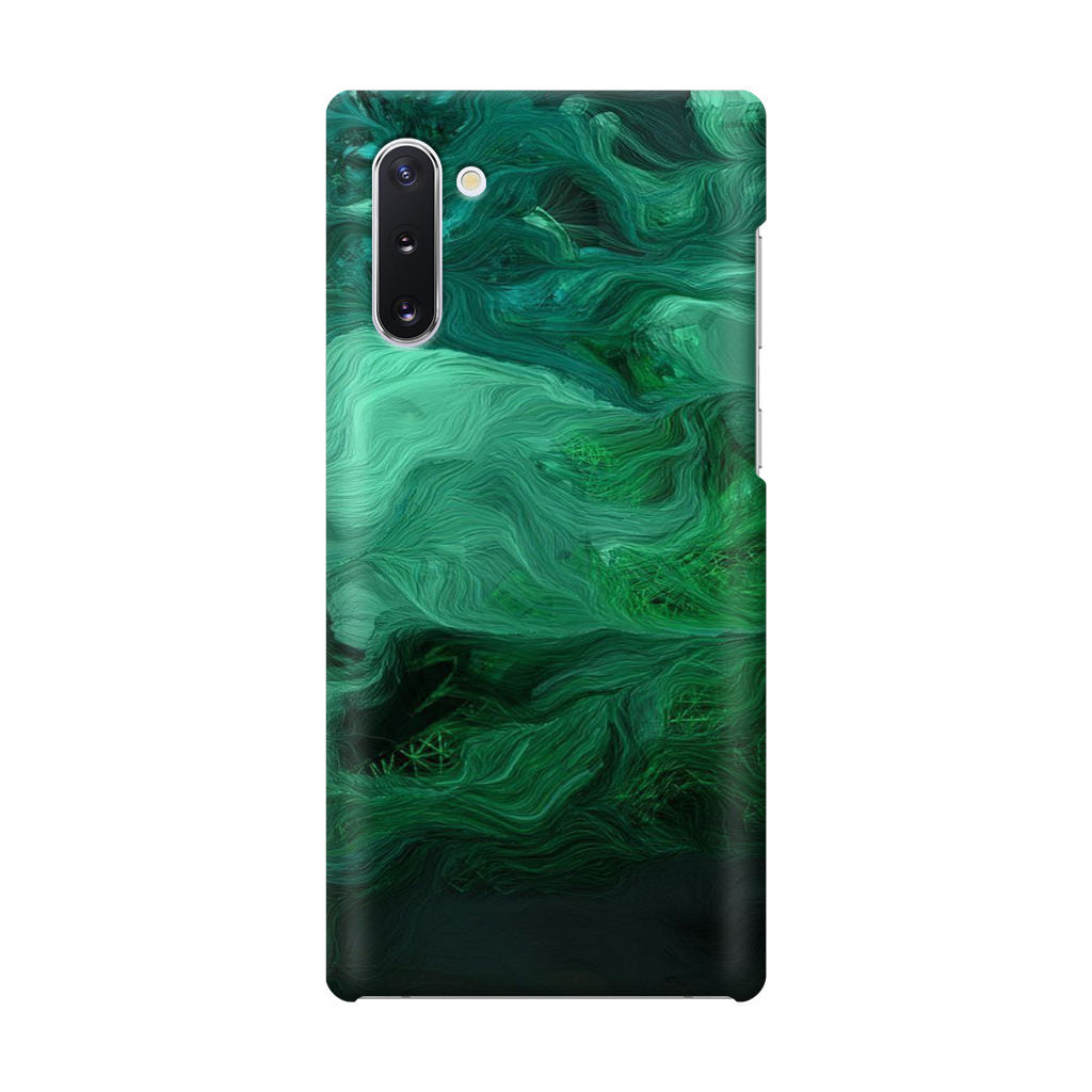 Green Abstract Art Galaxy Note 10 Case