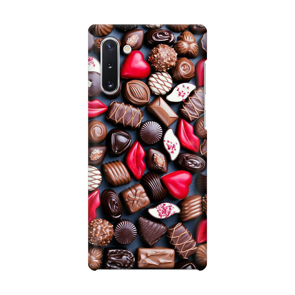 I Love Choco Pattern Galaxy Note 10 Case