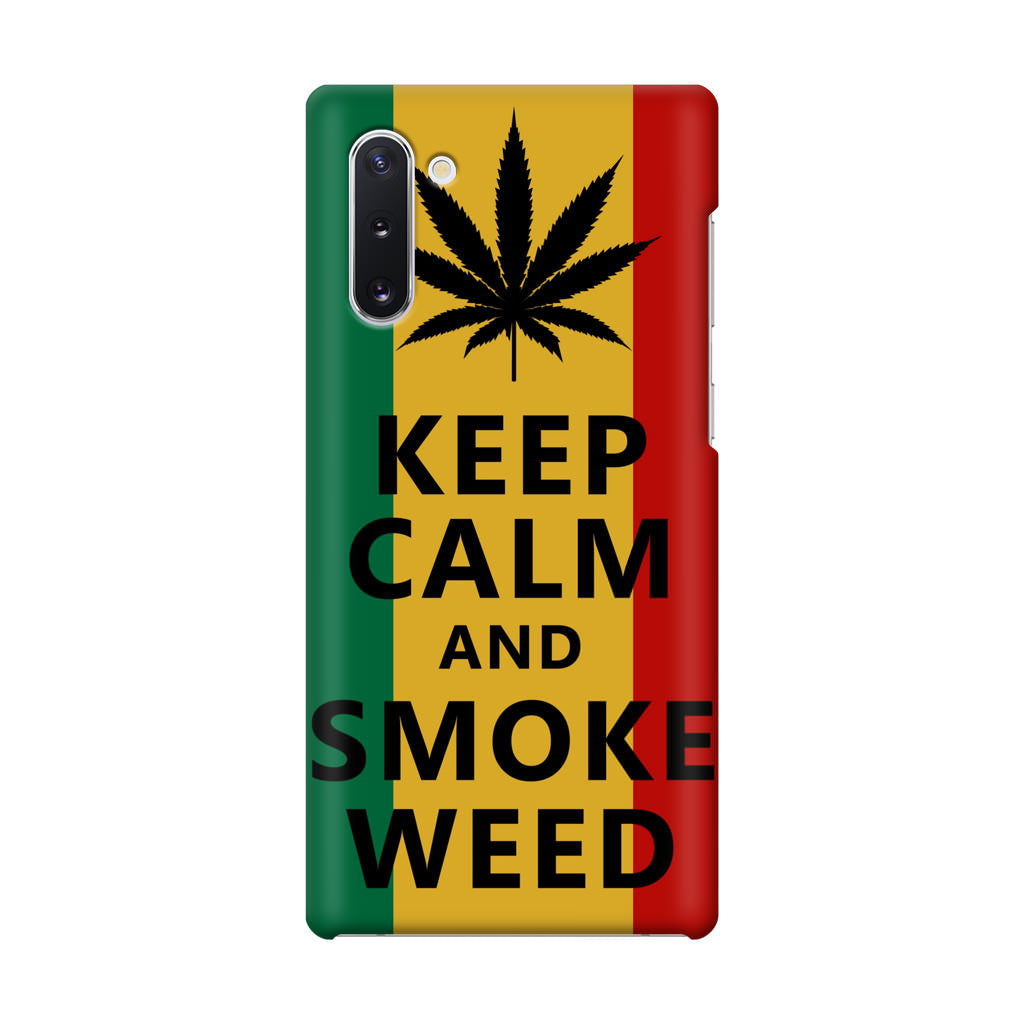 Keep Calm And Smoke Weed Galaxy Note 10 Case