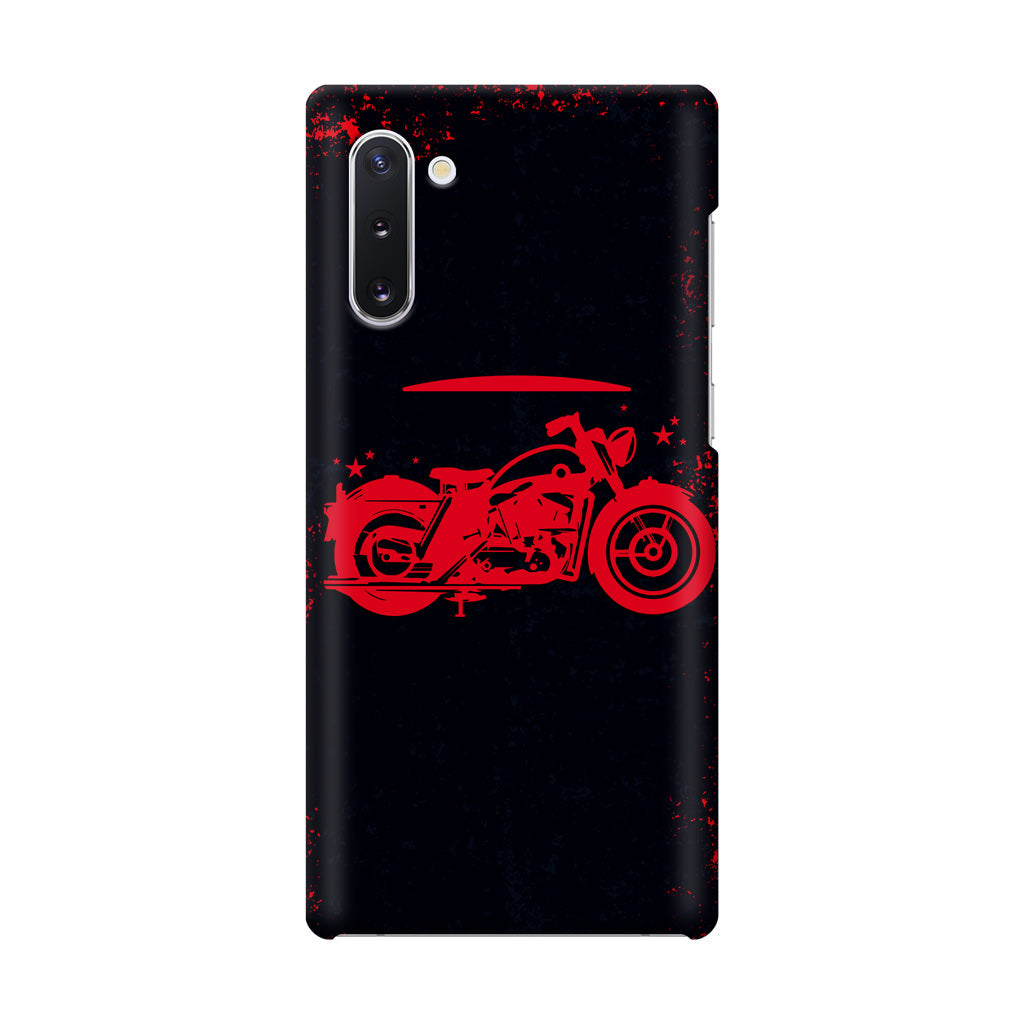 Motorcycle Red Art Galaxy Note 10 Case