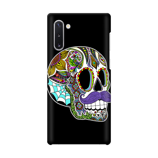 Mustache Sugar Skull Galaxy Note 10 Case