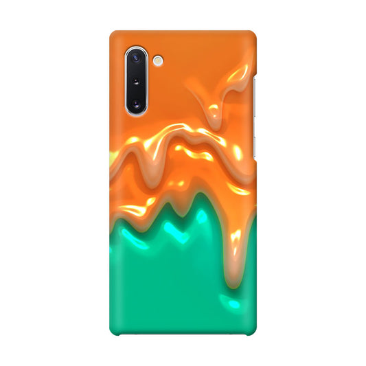 Orange Paint Dripping Galaxy Note 10 Case