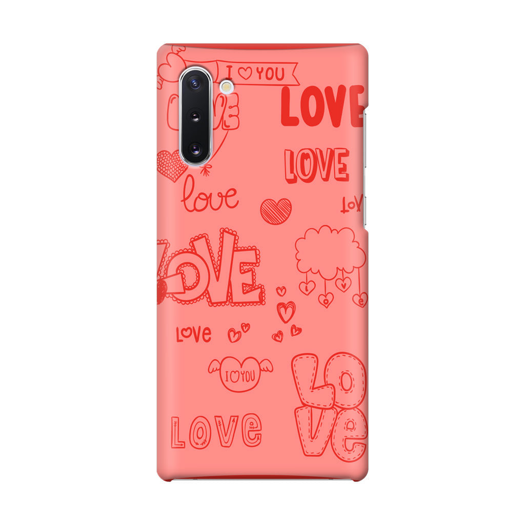 Pink Lover Galaxy Note 10 Case
