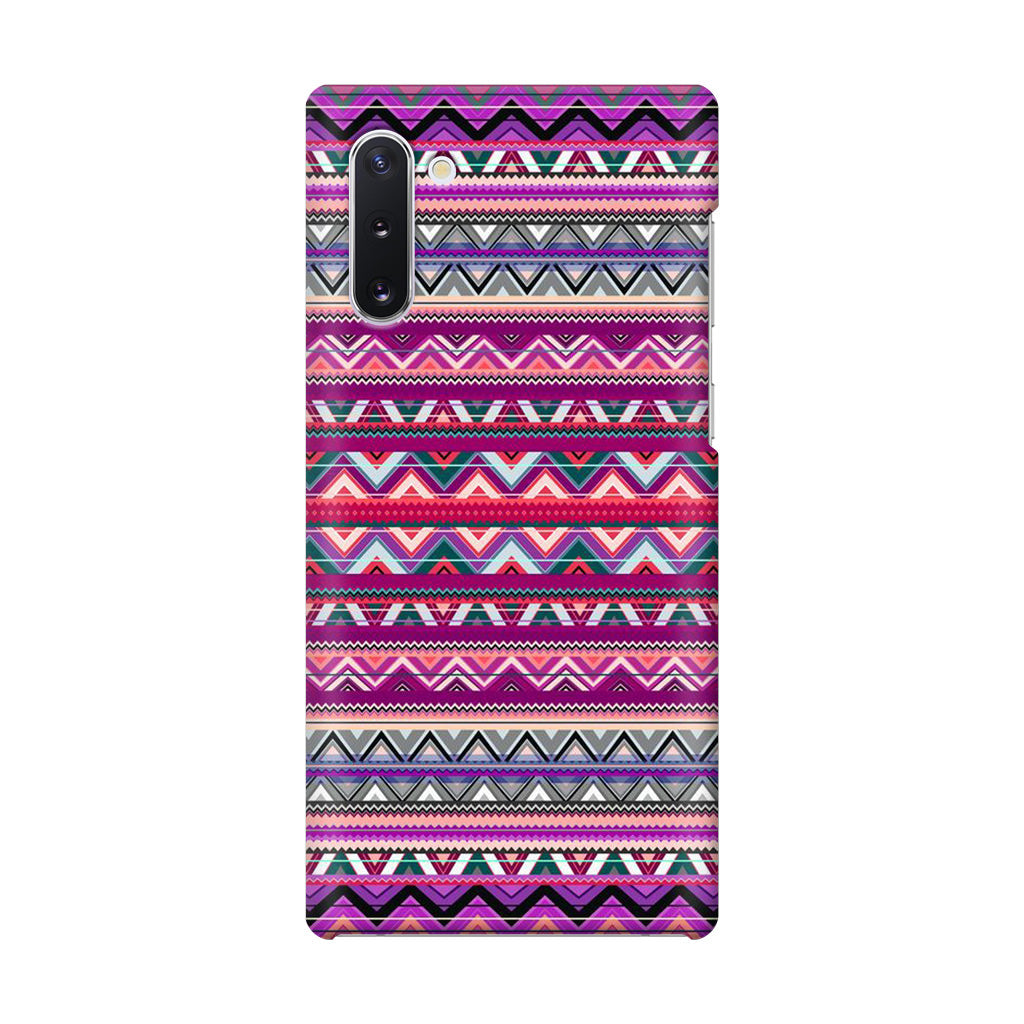 Purple Aztec Art Galaxy Note 10 Case