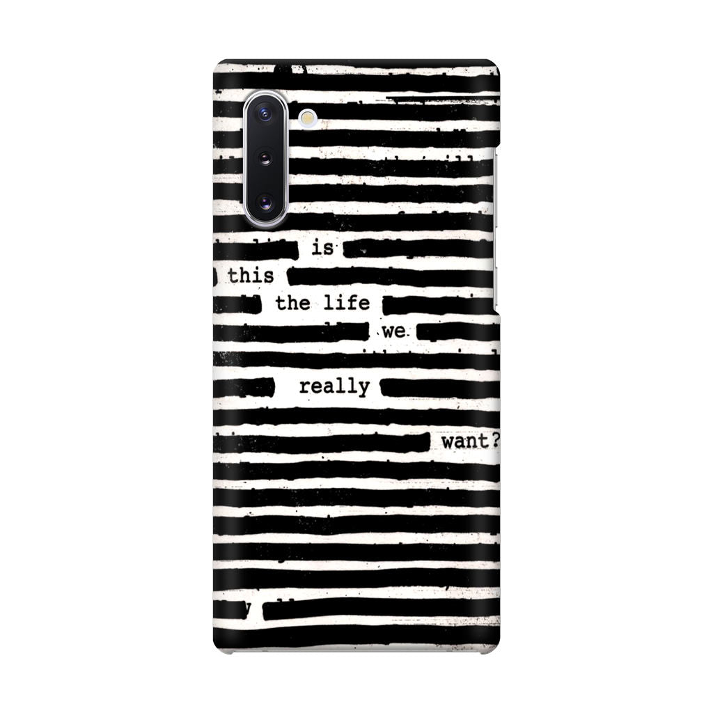 Roger Waters Is This the Life We Really Want Galaxy Note 10 Case