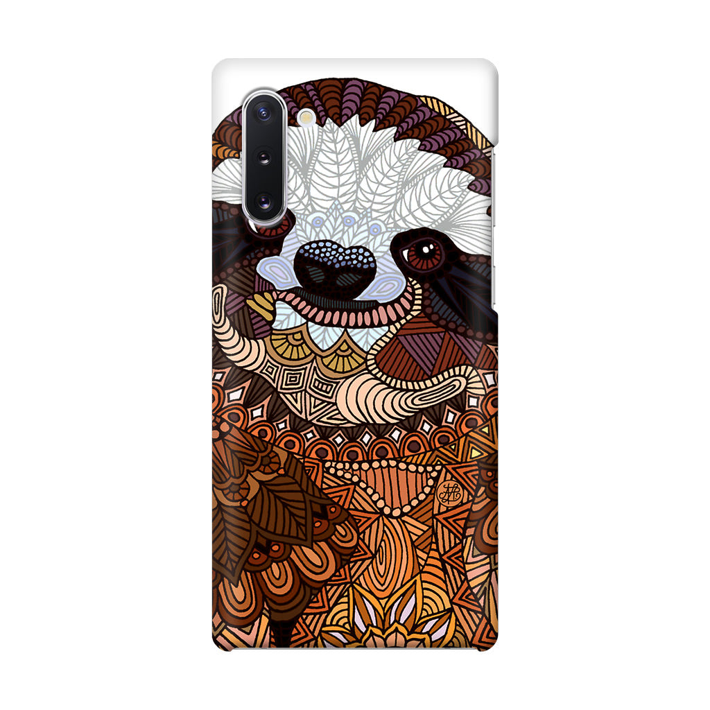 Sloth Ethnic Pattern Galaxy Note 10 Case