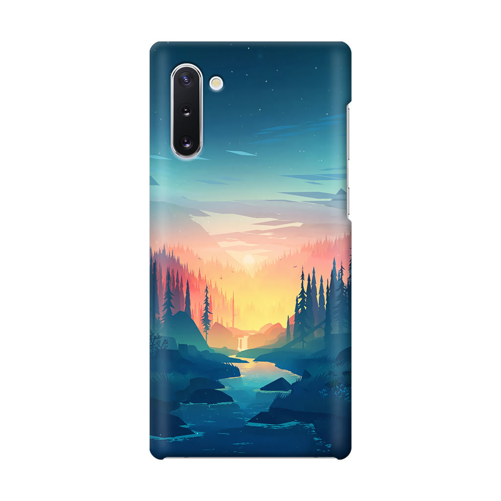 Sunset at The River Galaxy Note 10 Case