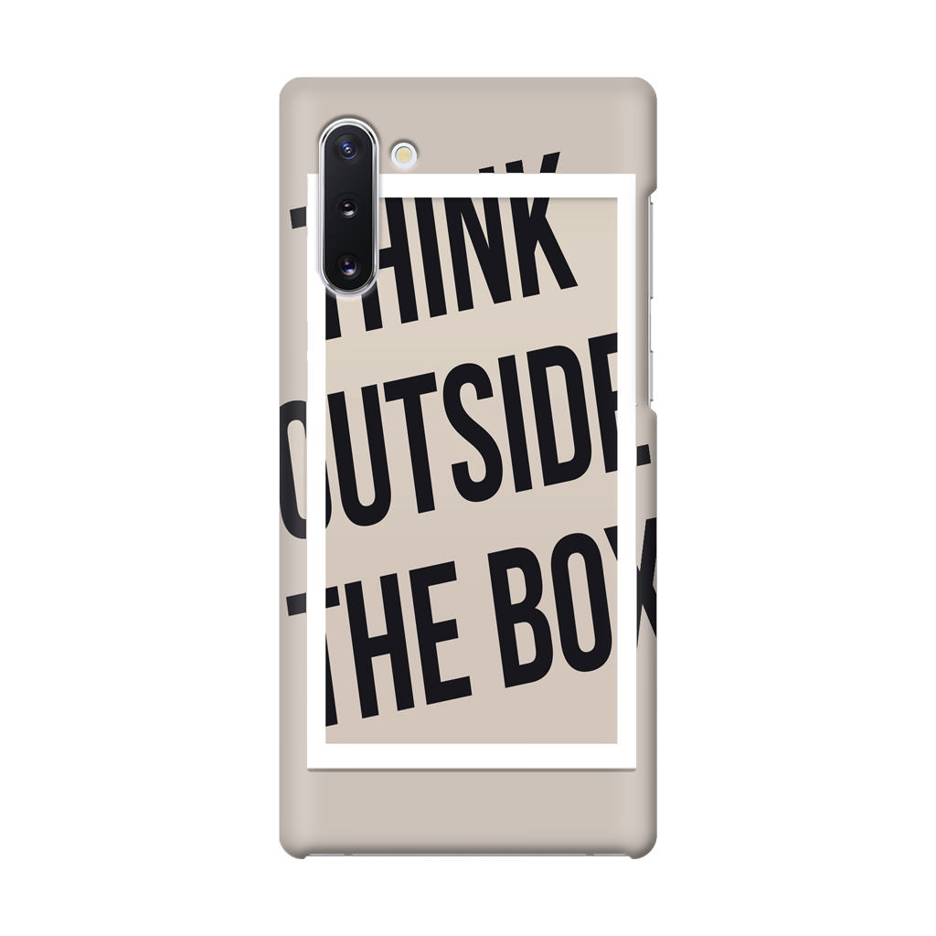 Think Outside The Box Galaxy Note 10 Case