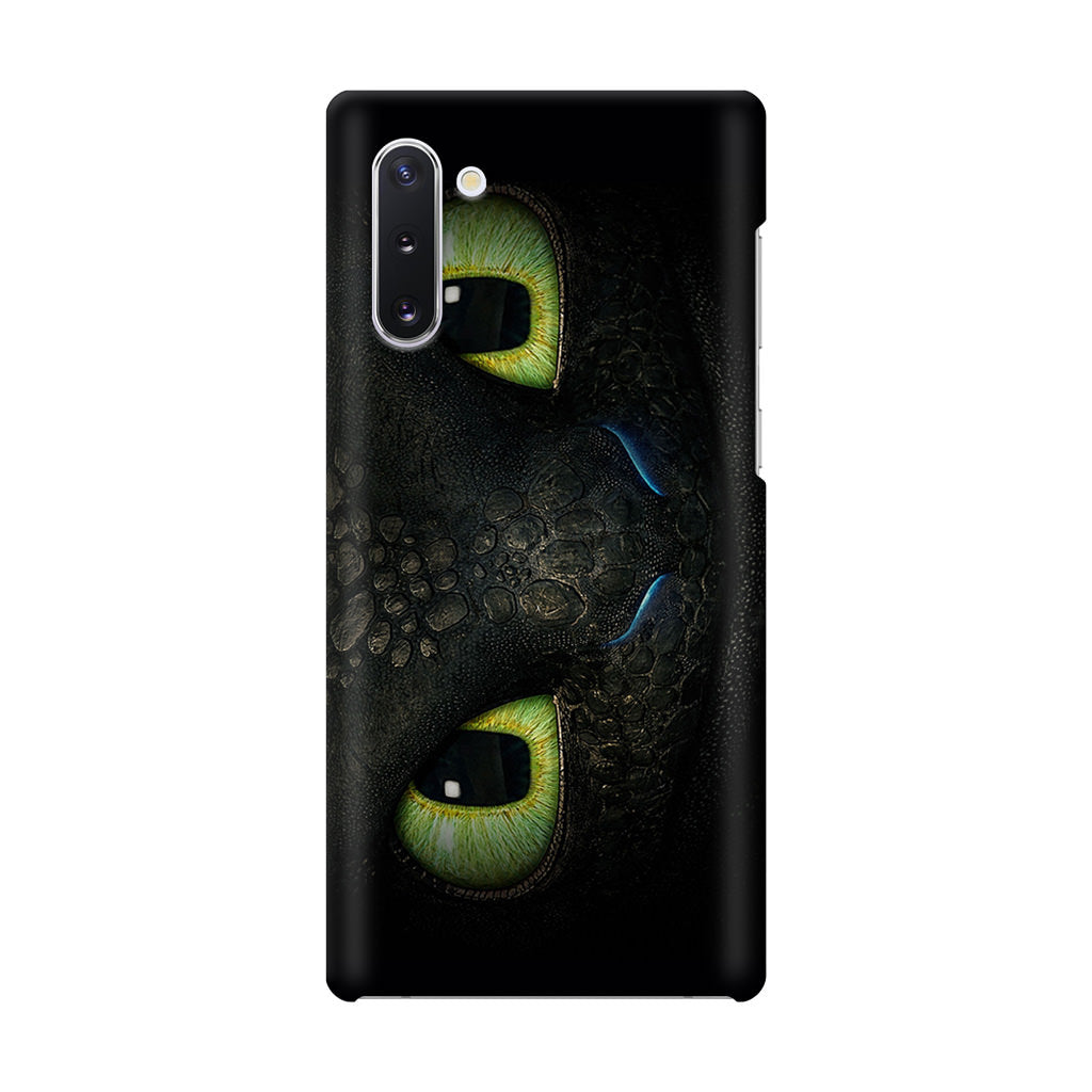Toothless Dragon Eyes Close Up Galaxy Note 10 Case