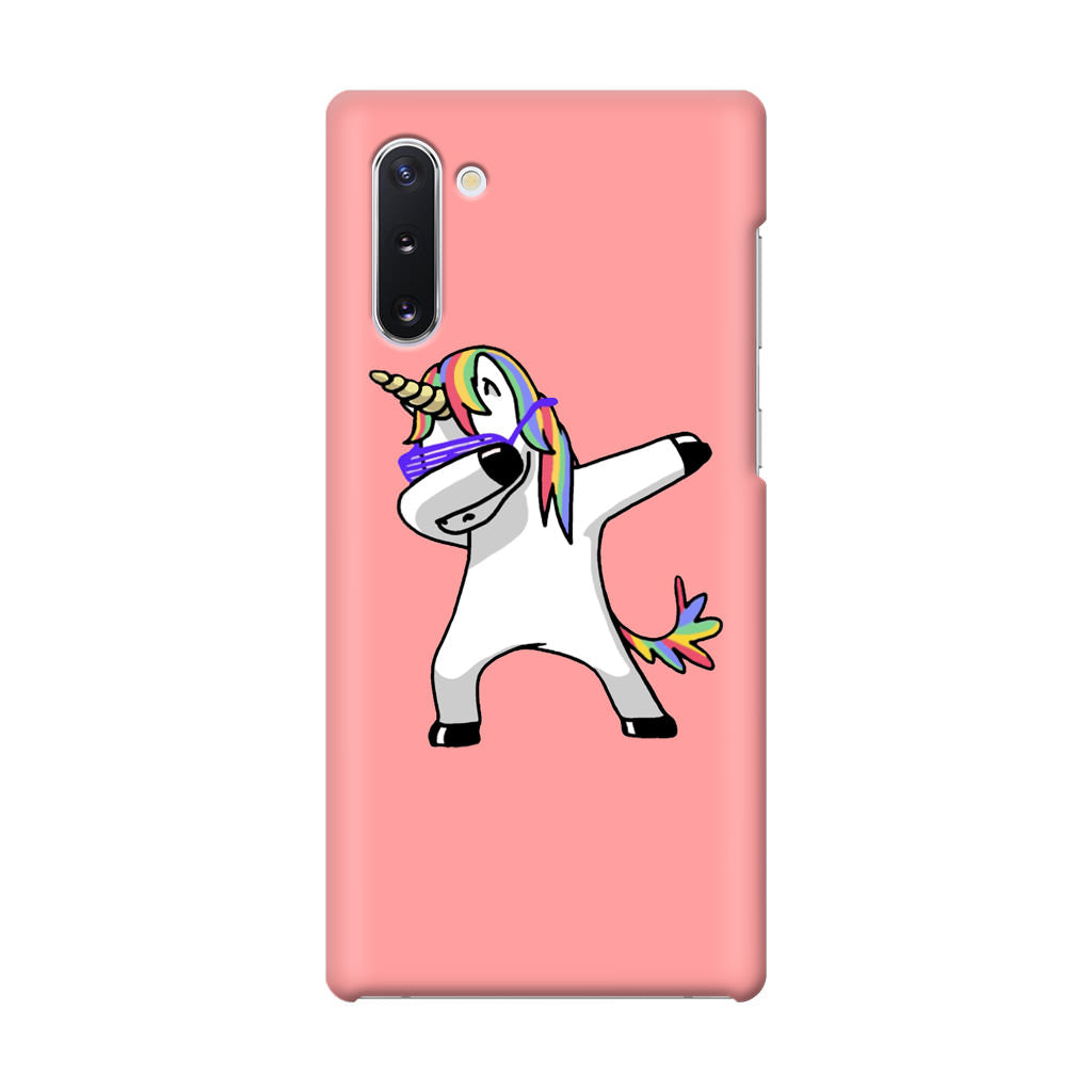 Unicorn Dabbing Pink Galaxy Note 10 Case