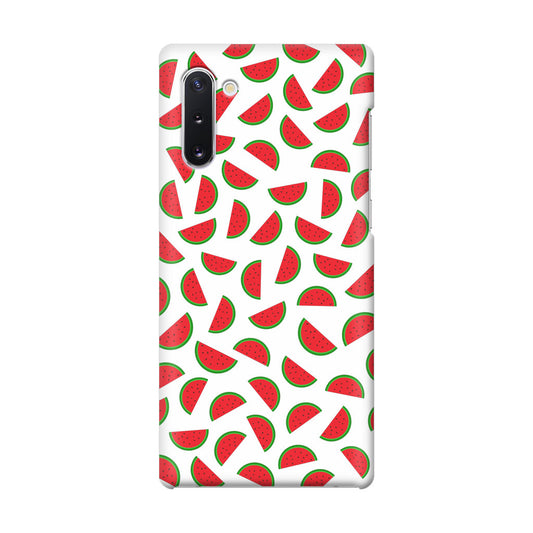 Watermelon Fruit Pattern White Galaxy Note 10 Case