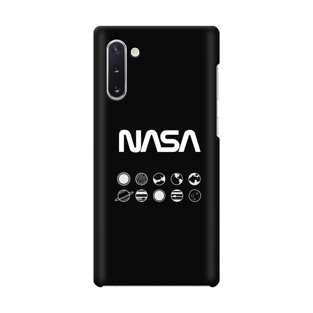 NASA Minimalist Galaxy Note 10 Case