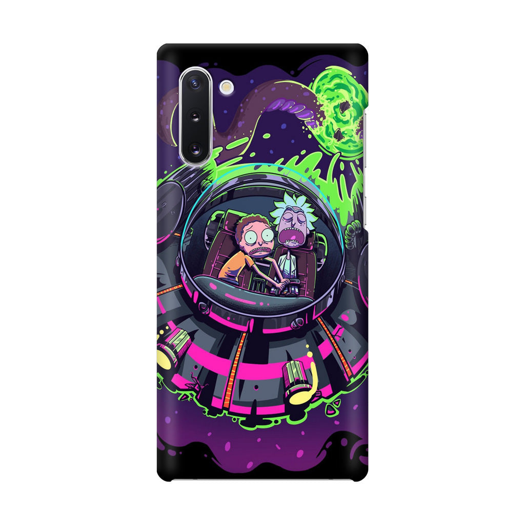 Rick And Morty Spaceship Galaxy Note 10 Case