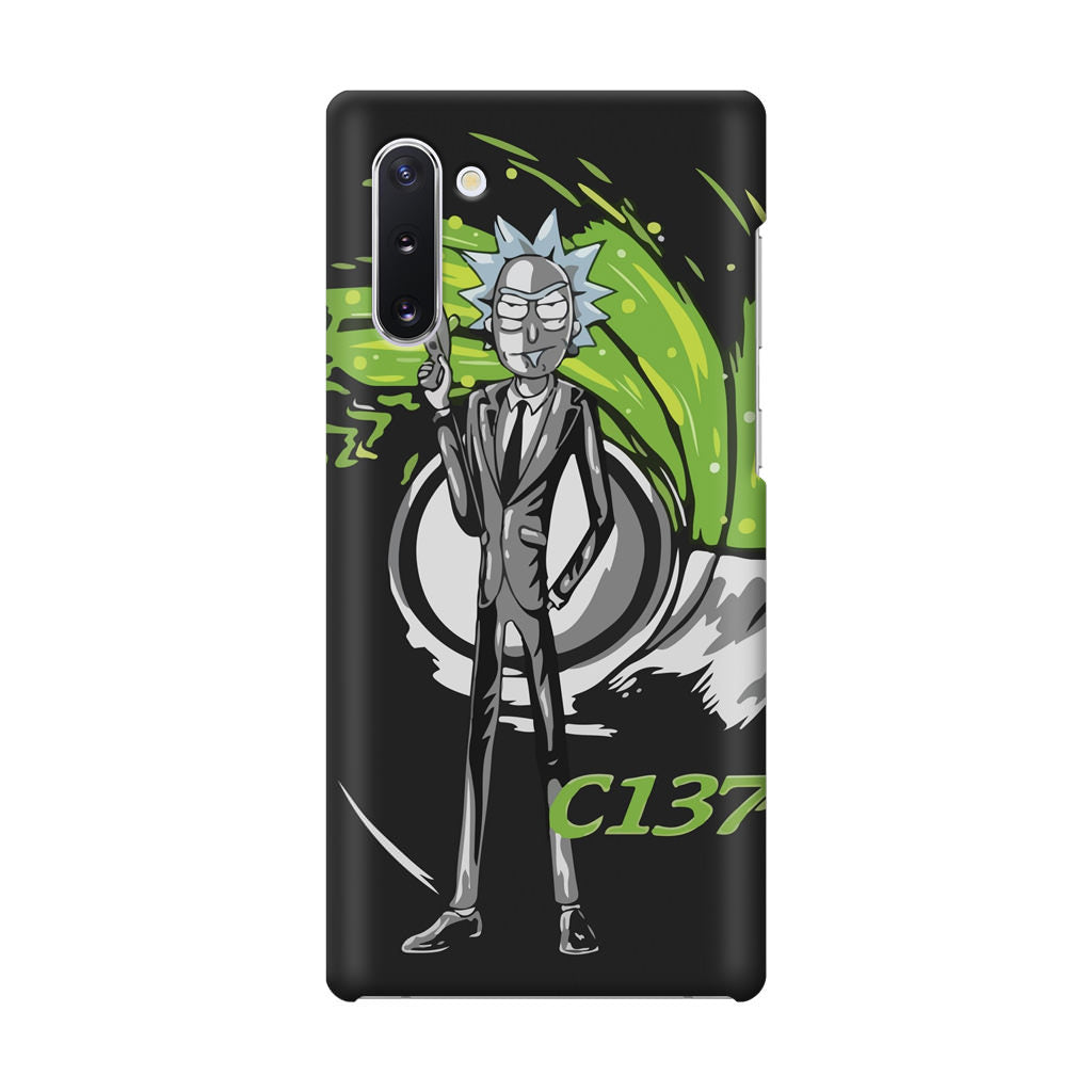 Rick Sanchez Agent C137 Galaxy Note 10 Case