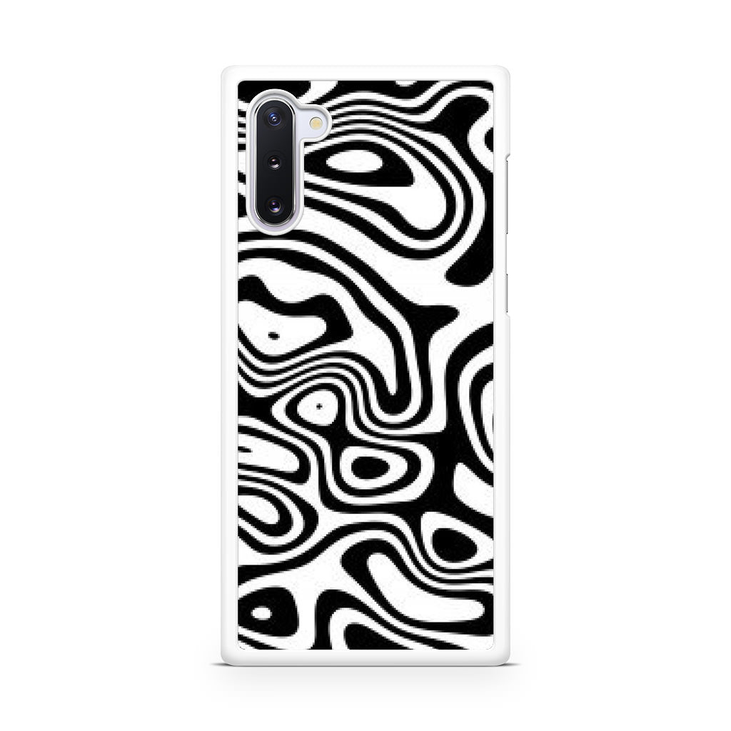 Abstract Black and White Background Galaxy Note 10 Case