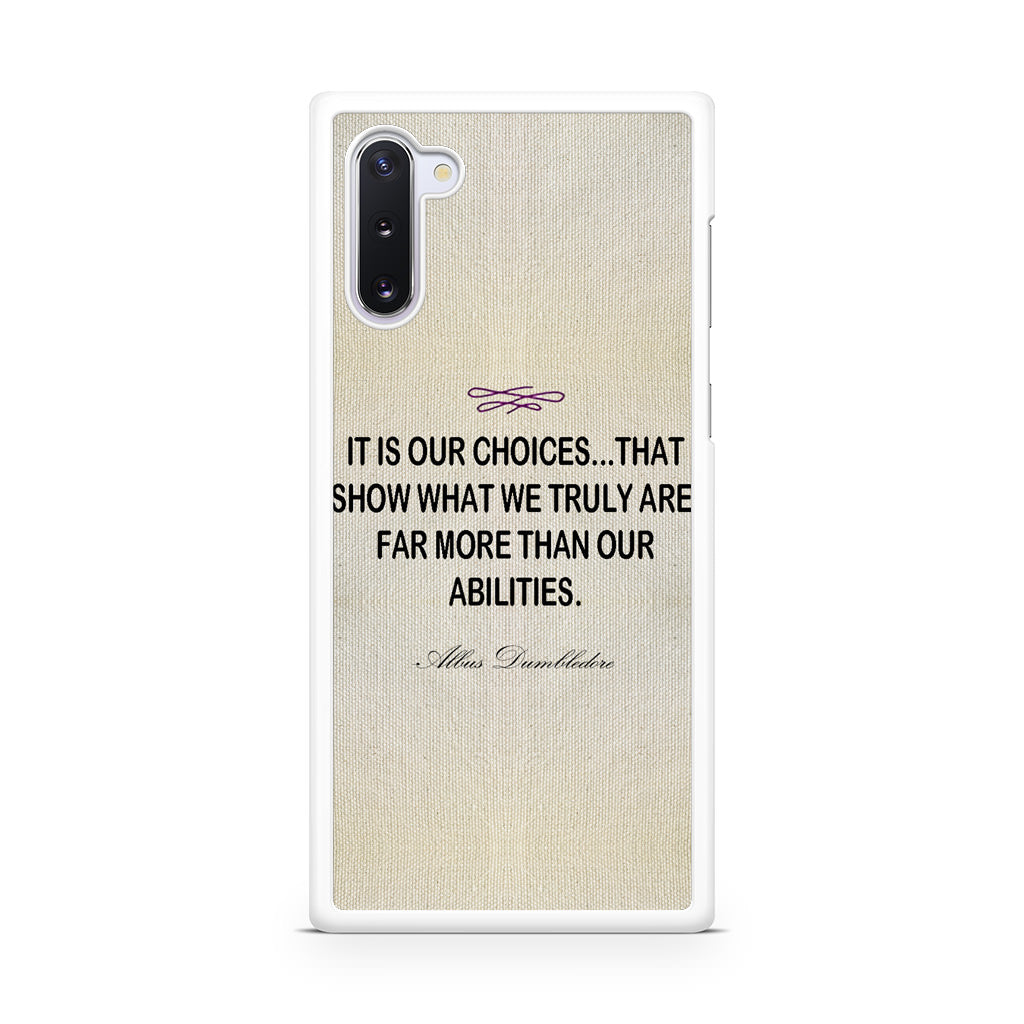 Albus Dumbledore Quote Galaxy Note 10 Case