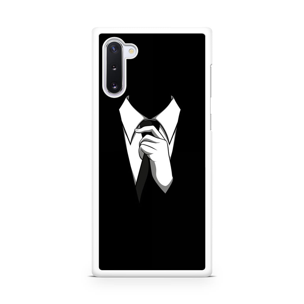 Anonymous Black White Tie Galaxy Note 10 Case