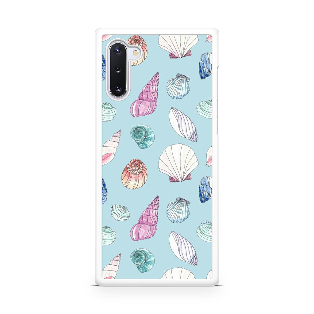 Beach Shells Pattern Galaxy Note 10 Case