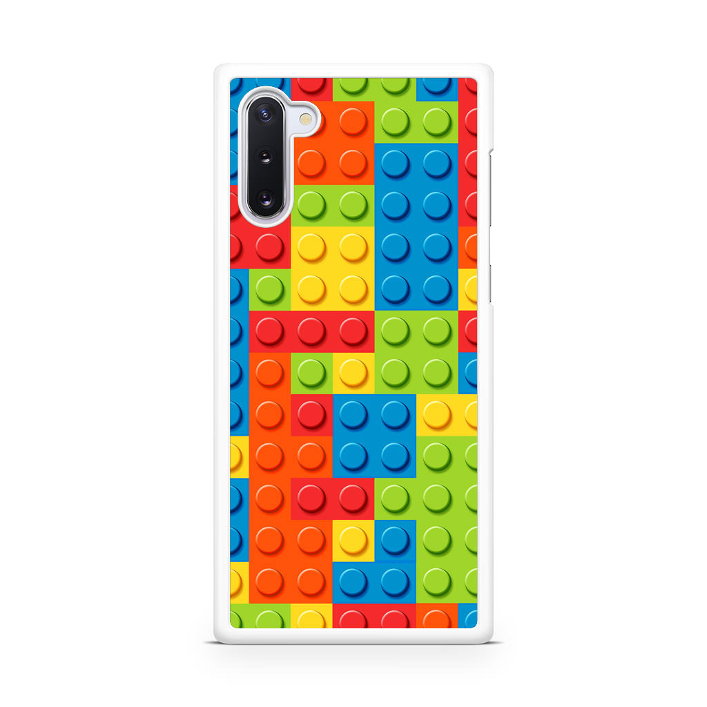 Blocks Rainbow Pattern Galaxy Note 10 Case