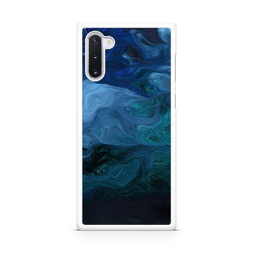 Blue Abstract Art Galaxy Note 10 Case
