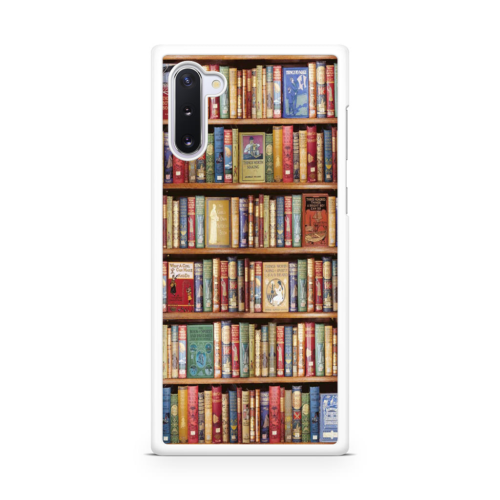 Bookshelf Library Galaxy Note 10 Case