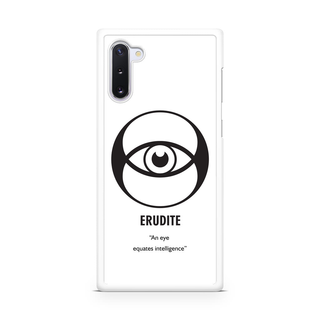 Erudite Divergent Faction Galaxy Note 10 Case