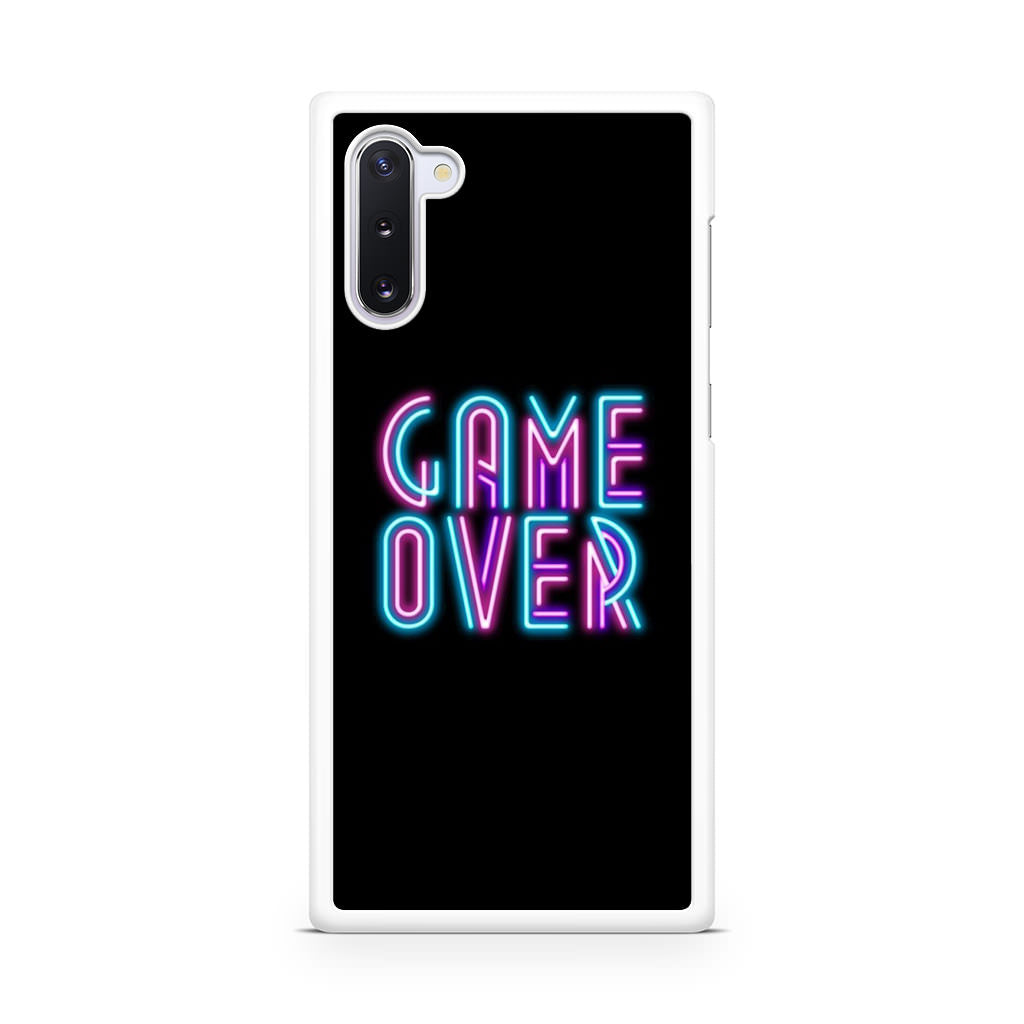 Game Over Neon Galaxy Note 10 Case