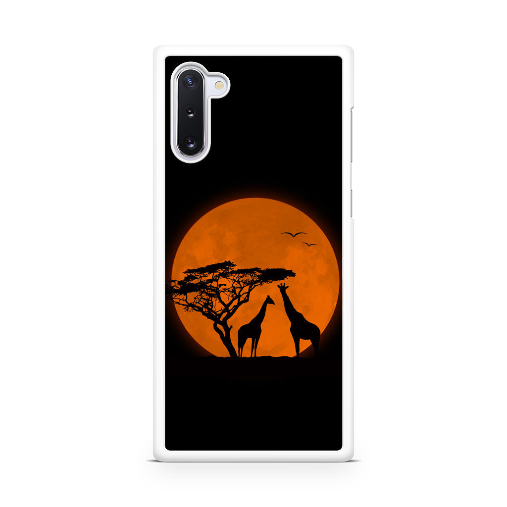 Giraffes Silhouette Galaxy Note 10 Case