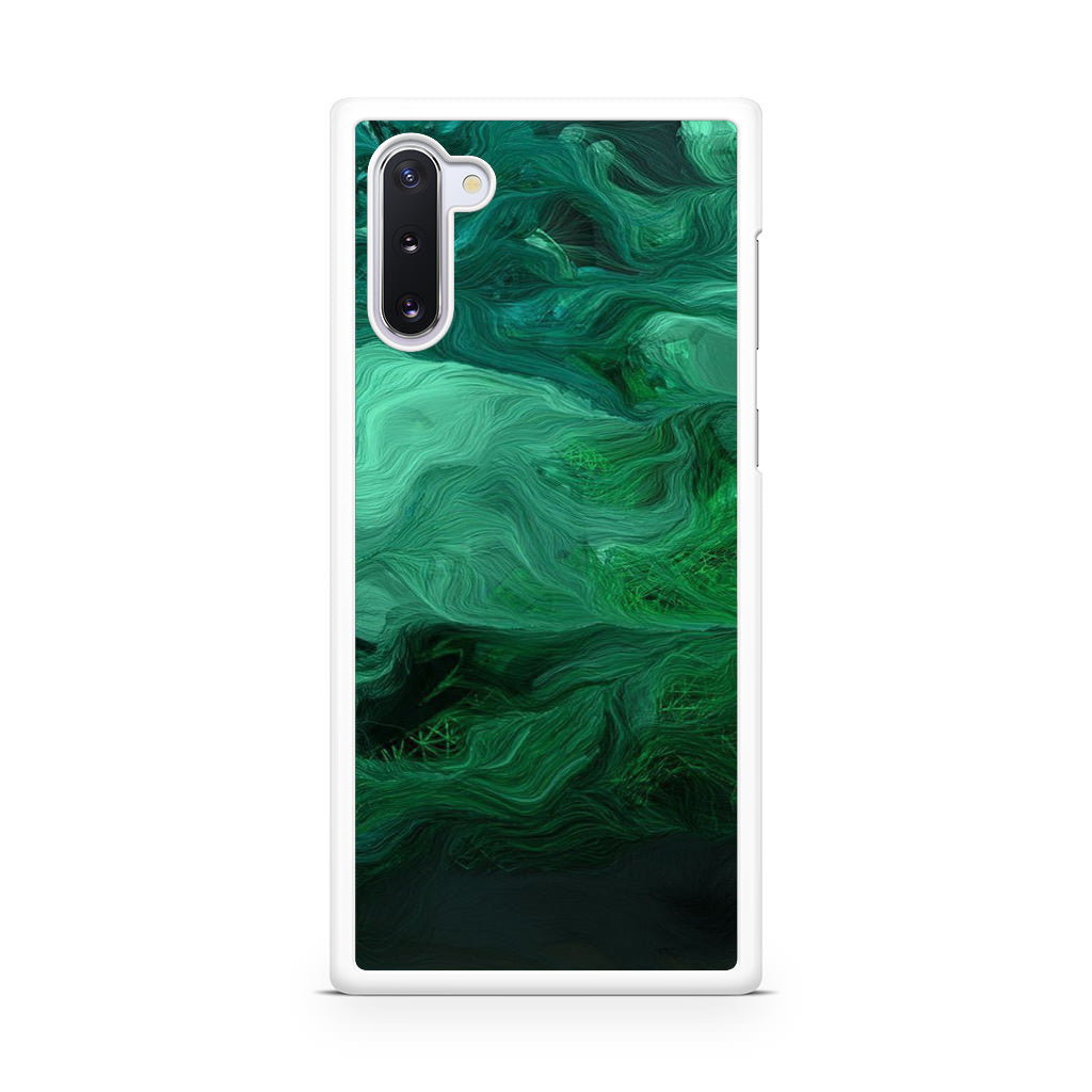 Green Abstract Art Galaxy Note 10 Case