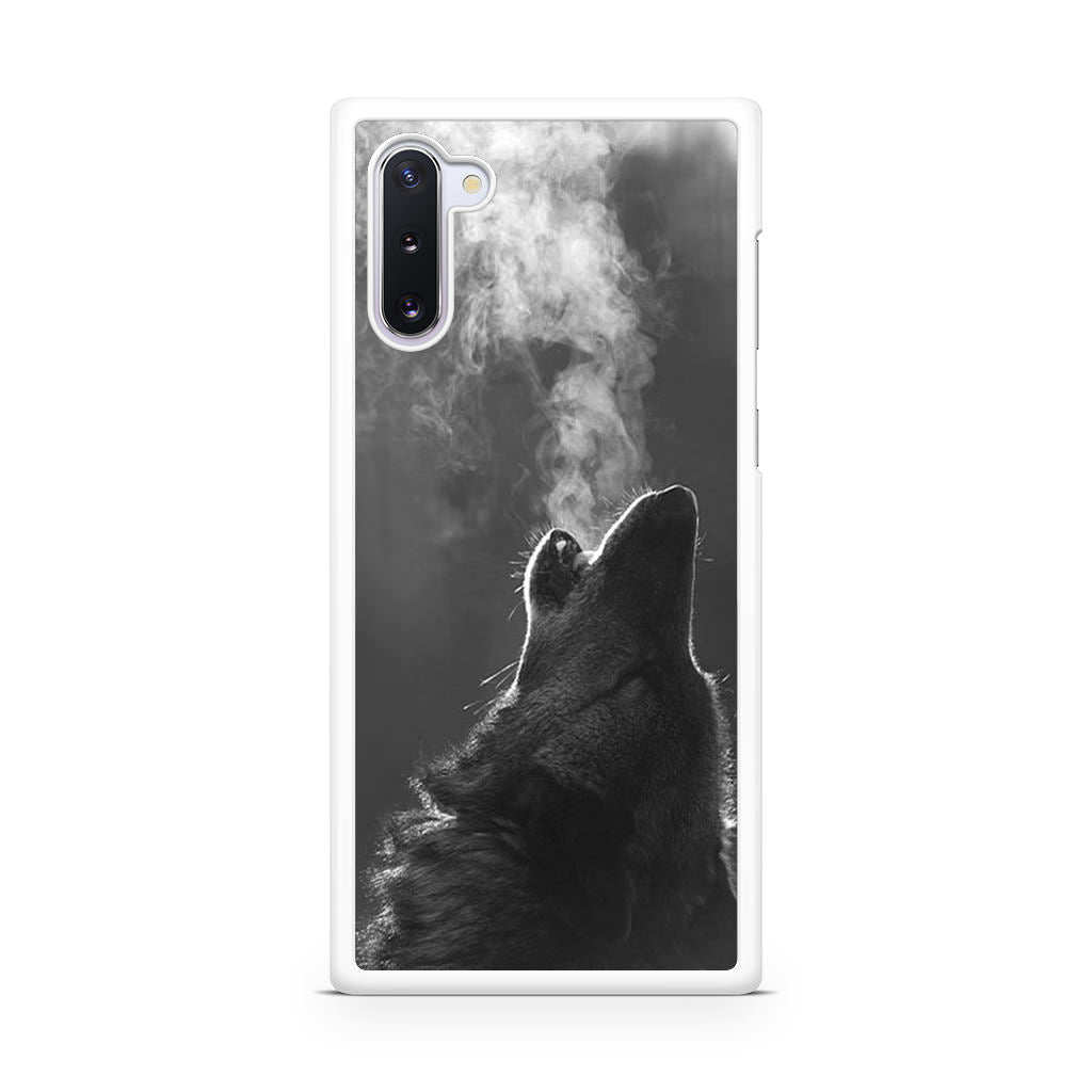 Howling Wolves Black and White Galaxy Note 10 Case