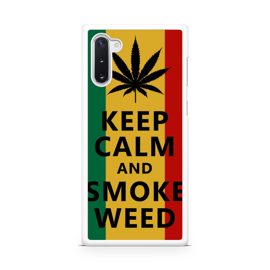 Keep Calm And Smoke Weed Galaxy Note 10 Case