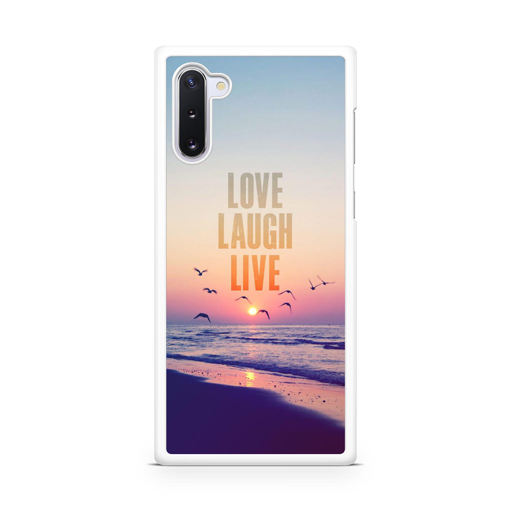 Love Laugh Live Galaxy Note 10 Case