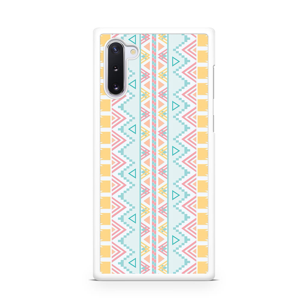 Peach Aztec Pattern Galaxy Note 10 Case