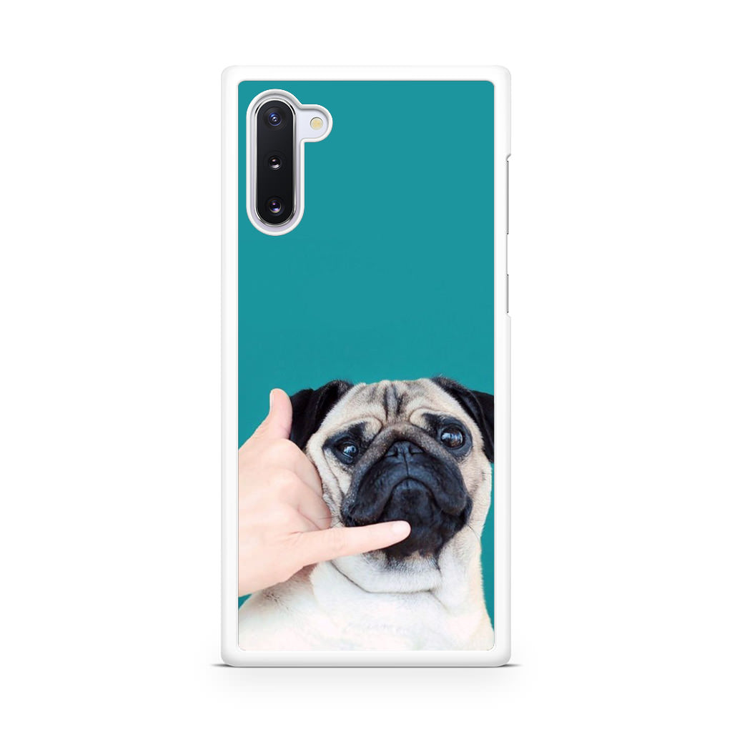 Pug is on the Phone Galaxy Note 10 Case