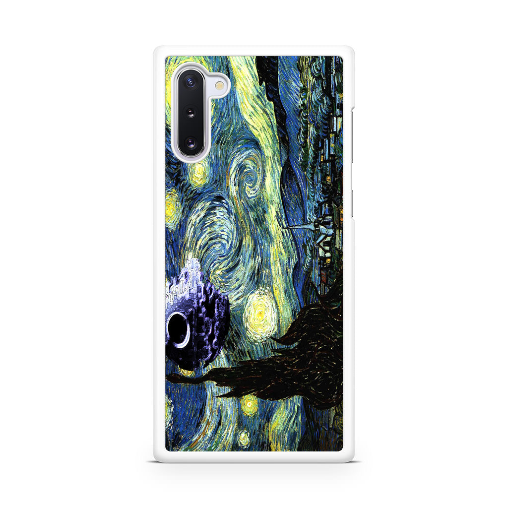 Skellington on a Starry Night Galaxy Note 10 Case
