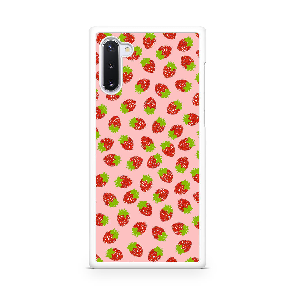 Strawberries Pattern Galaxy Note 10 Case